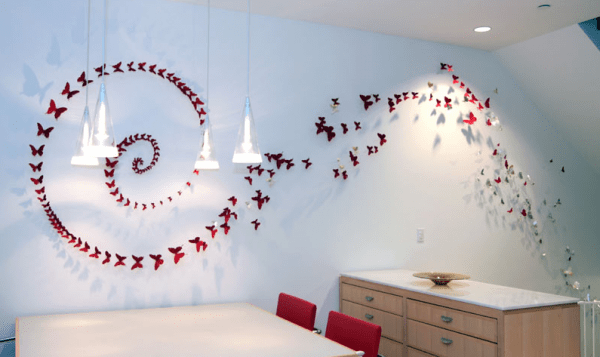 Прикраса з метеликів на стіну. Як з паперу зробити метелика своїми руками на стіну: шаблони, трафарети для роздрукування і вирізання, фото