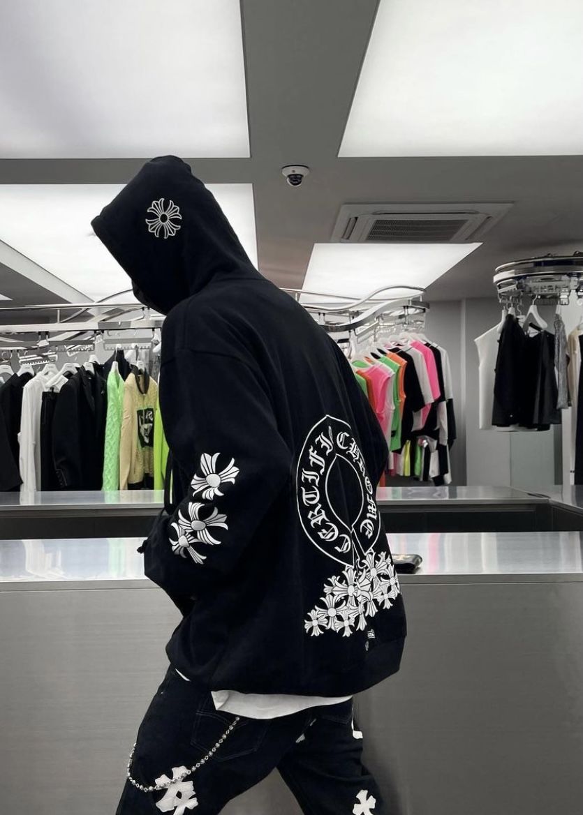 Chrome Hearts style streetwear outfit details